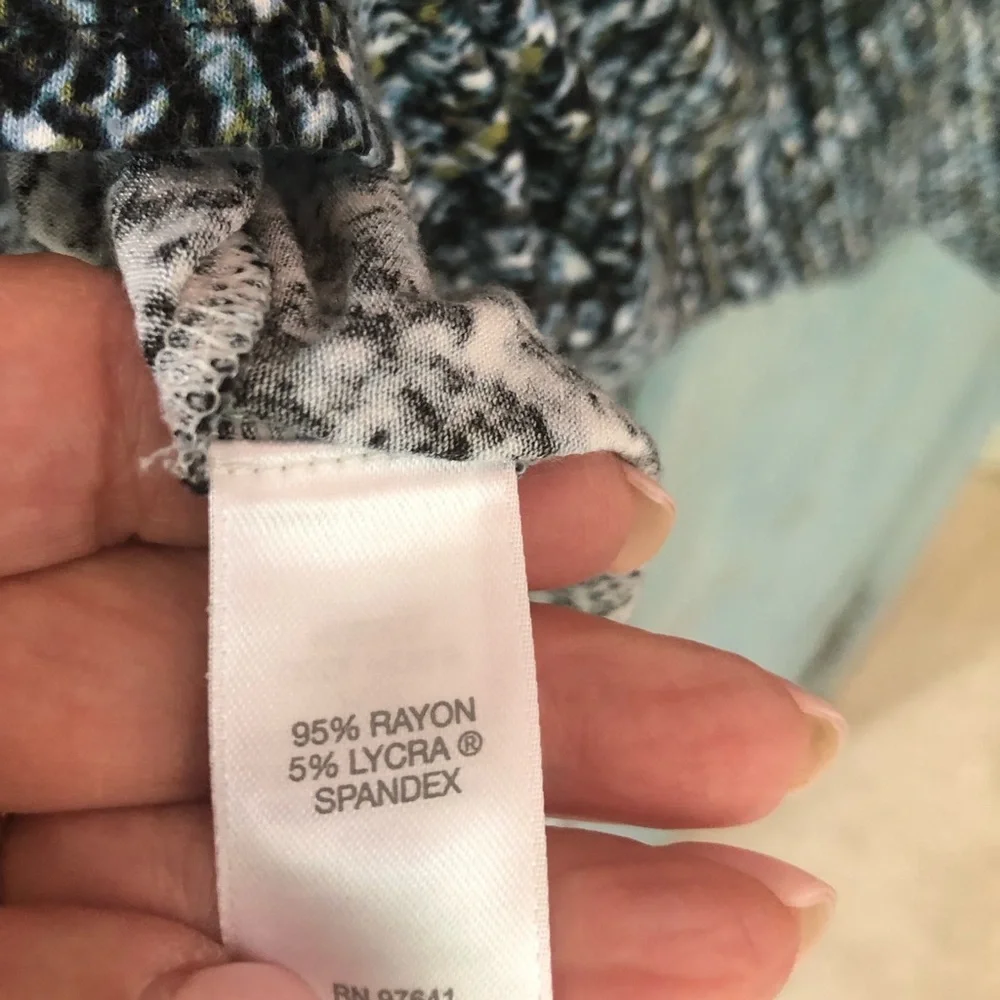 j.jill wearever top in shades of black, blue, taupe, & cream; perfect any season - Picture 9 of 11